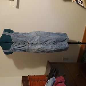 Pilcro & the Letterpress Blue Denim Button Dress